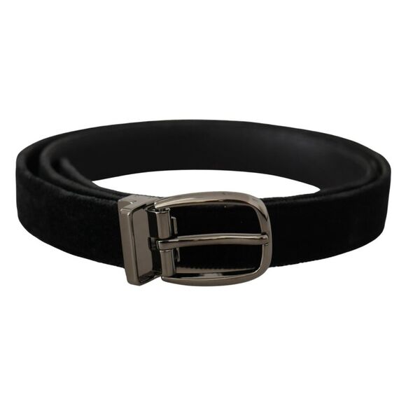 Dolce & Gabbana Velvet Belt Black Men Black Belts